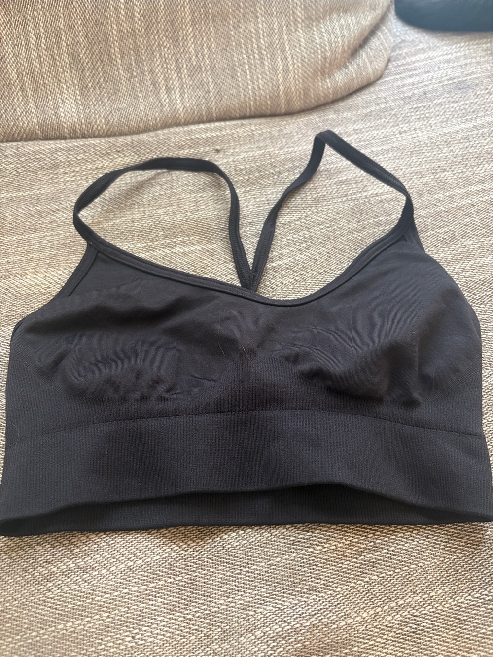 Gymshark seamless sports bra - Black
